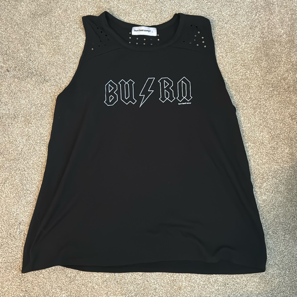 ⚡️Burn Boot Camp⚡️ black tank top size Large